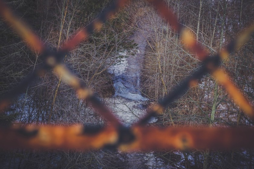 view, bridge, park, toronto, winter, canada