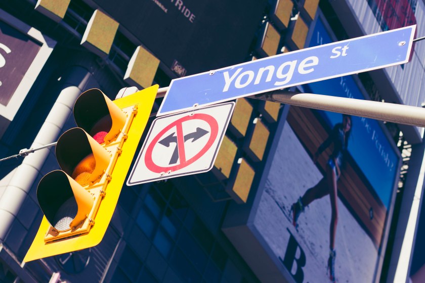 Toronto, Yonge Street, Yonge-Dundas Square, Street, Photography, Streetlight