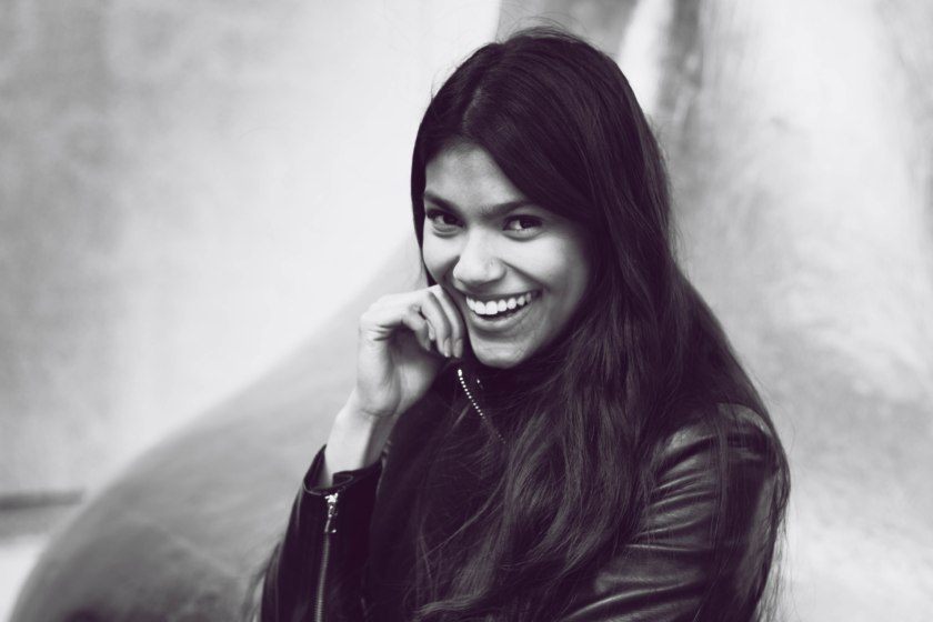 woman, portrait, toronto, model, smile, happy, black and white, bw