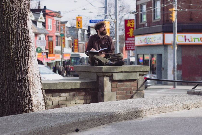 Daniel Rotsztain, Urban Geographer, Riverdale Library, Toronto, Illustrations, Illustrator, Artist, Man