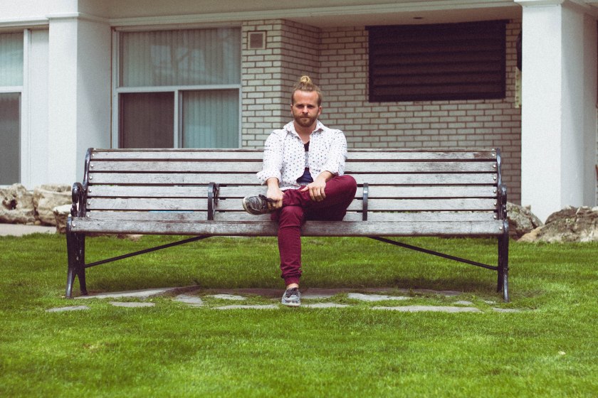 man, bench, pose, portrait, fashion, toronto
