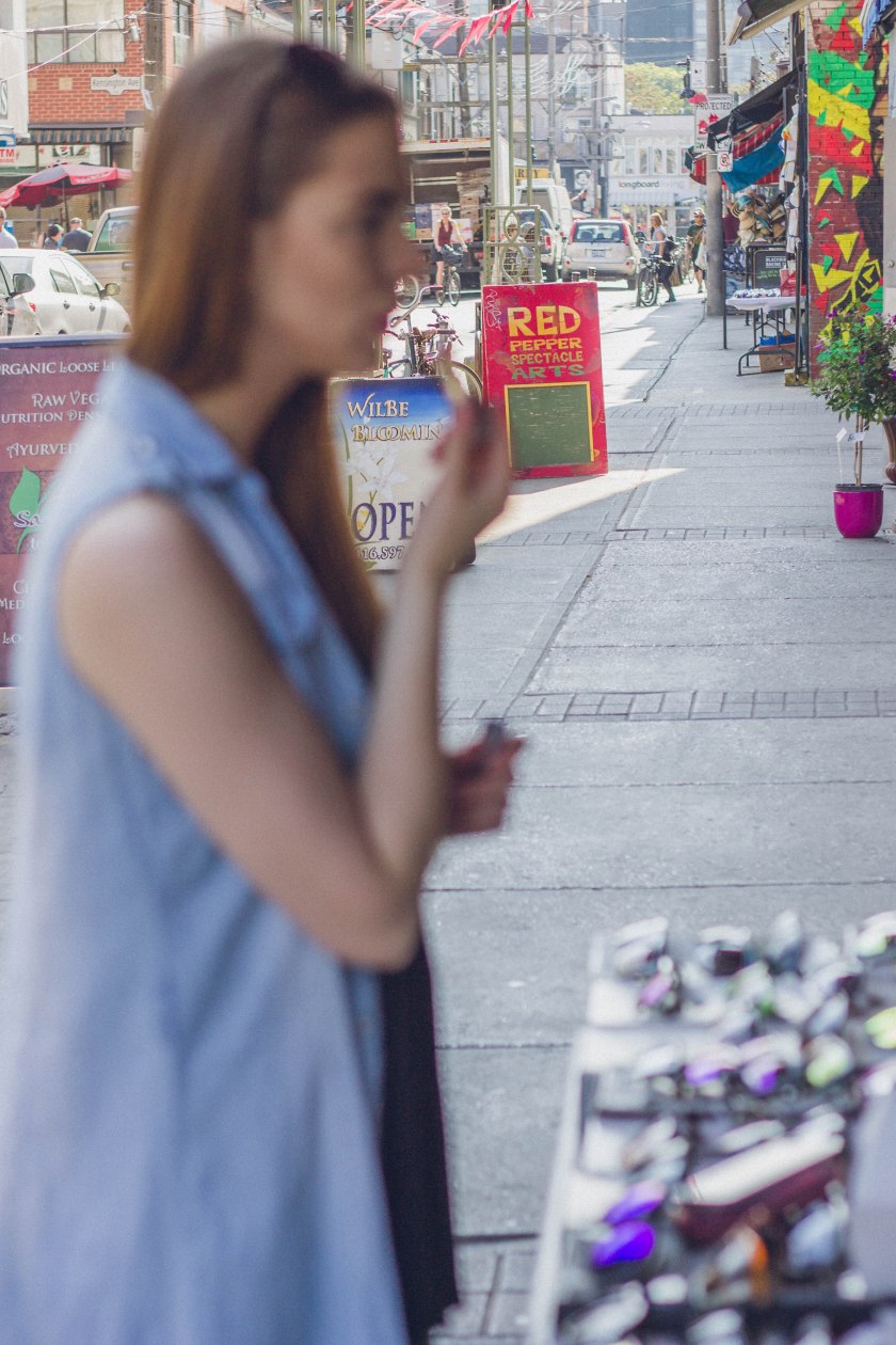 model, toronto, kensington market,  fashion, portrait