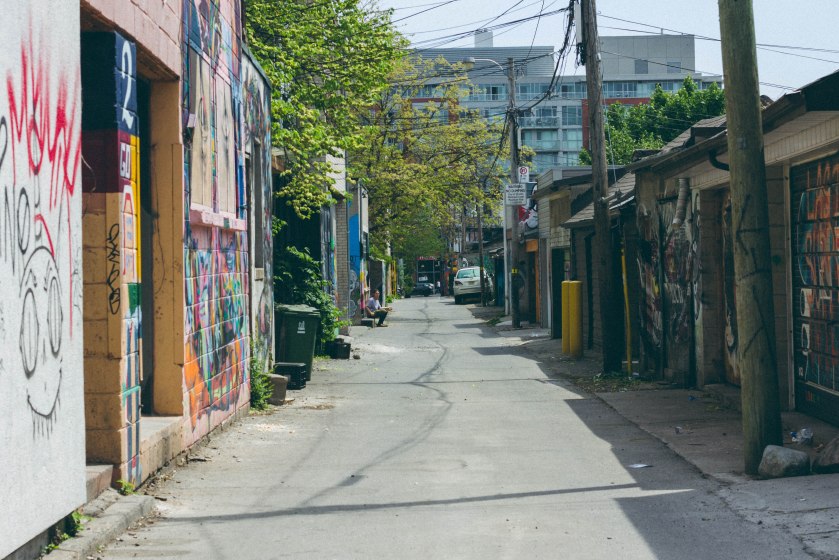 toronto, alley, graffiti, 