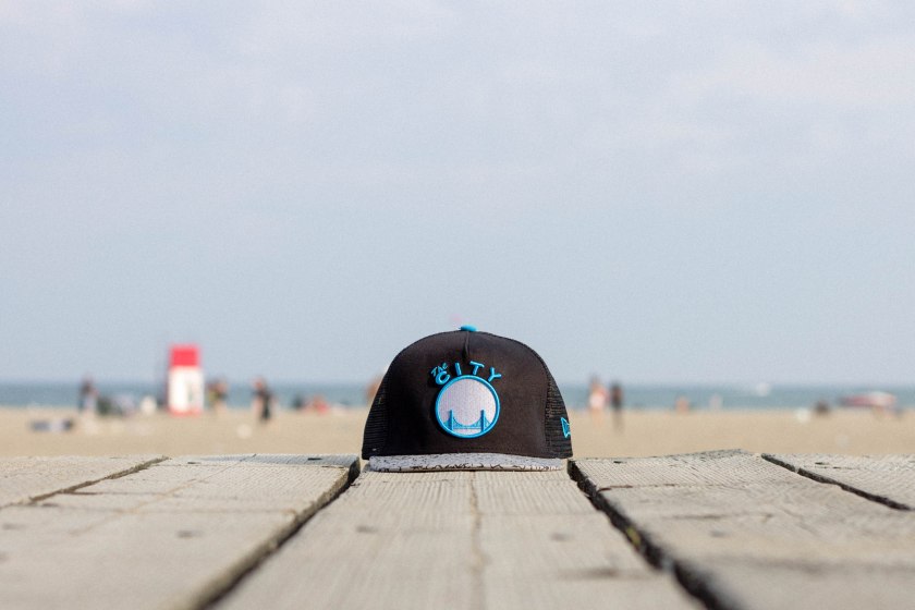 hat, beach, still life, toronto, city